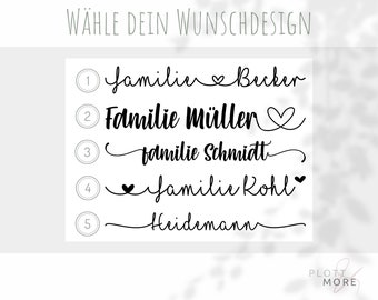 Mailbox sticker | Name sticker | Mailbox with name | individual | personalized