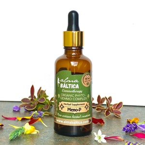 Menopause, Gemmotherapy, Supplement for Women, Hot Flashes, Natural Wellness, Herbal Tonic, Sustainably Harvested, Herbal Extract, Herbalist