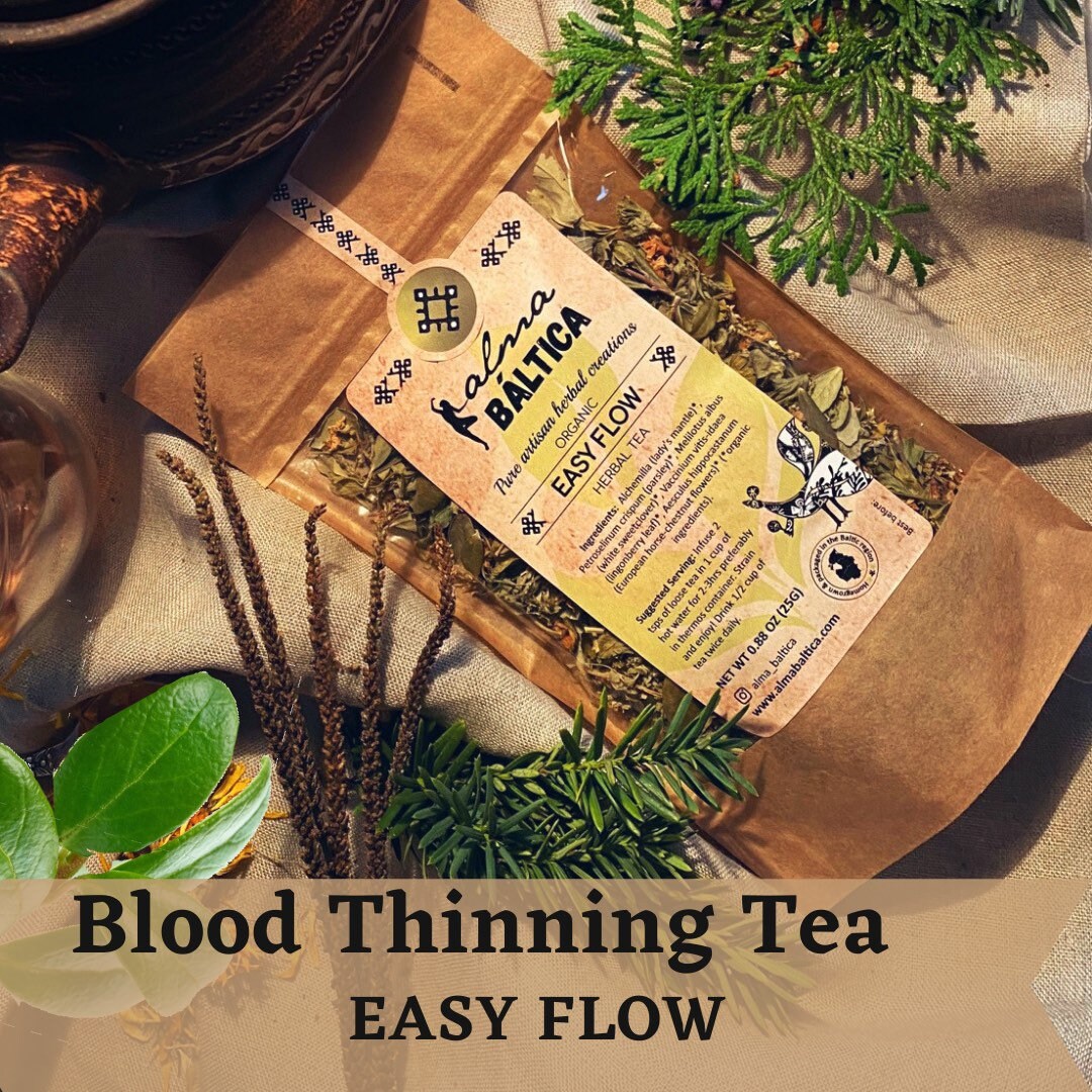 Blood Thinning Tea Herbal Blood Thinners Blood Circulation Etsy