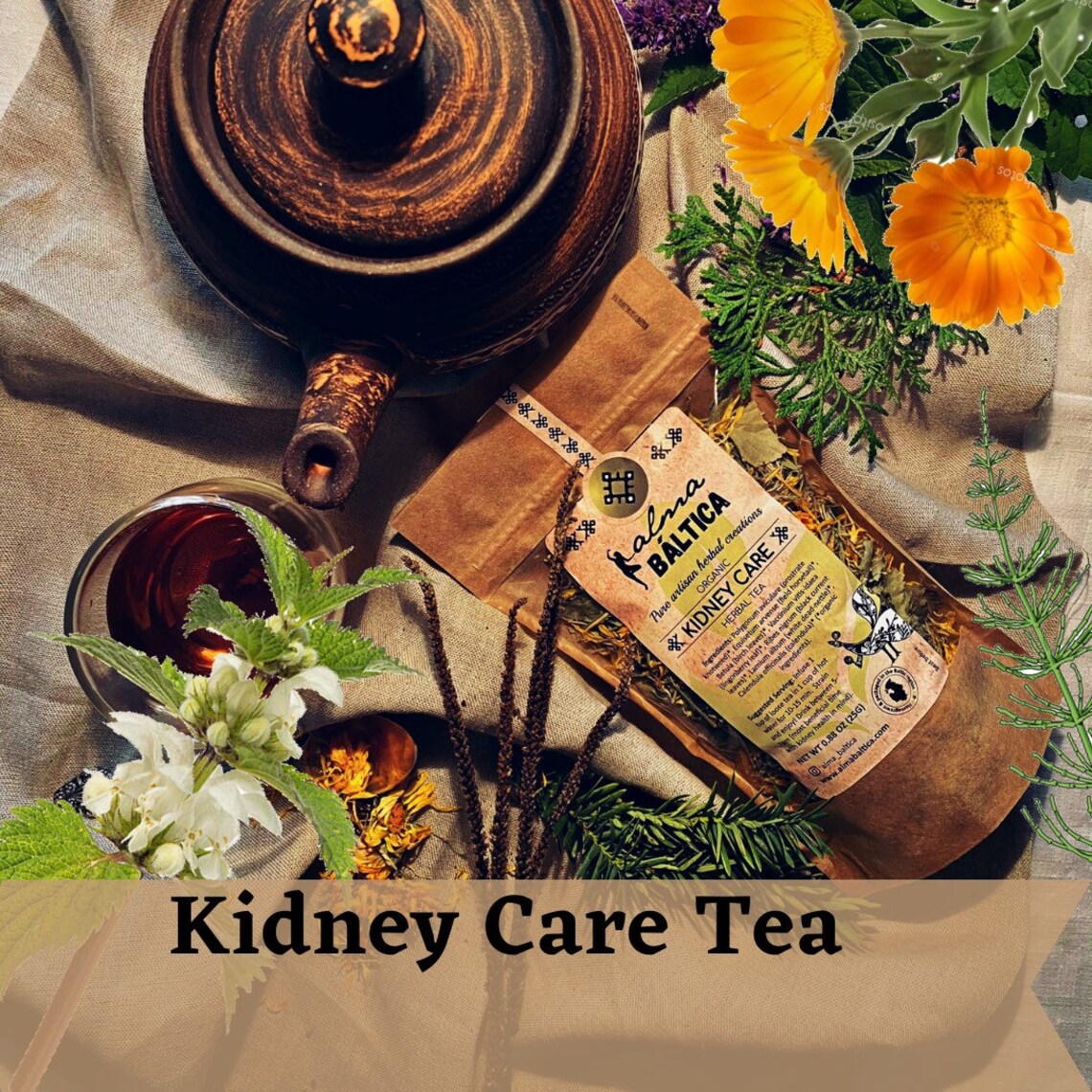 Kidney Care Tea for Kidney Inflammation Natural Kidney Etsy