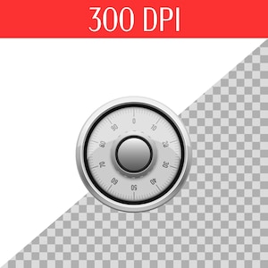 May include: A silver combination lock with numbers from 0 to 90. The lock is set to 0.
