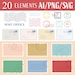 Set of Post Office Mail Delivery Postal Service Vector Art Letter ...