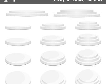Round Stage Podium Clipart Vector Design (AI, PNG, SVG)