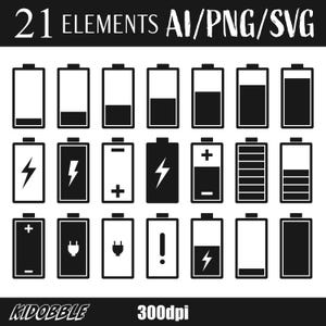 バッテリー フラット アイコン 電力 エネルギー シンボル ベクター アート 電気充電デバイス イラスト デジタル クリップアート テクノロジー デザイン 印刷可能なグラフィック