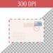 Set of Post Office Mail Delivery Postal Service Vector Art Letter ...