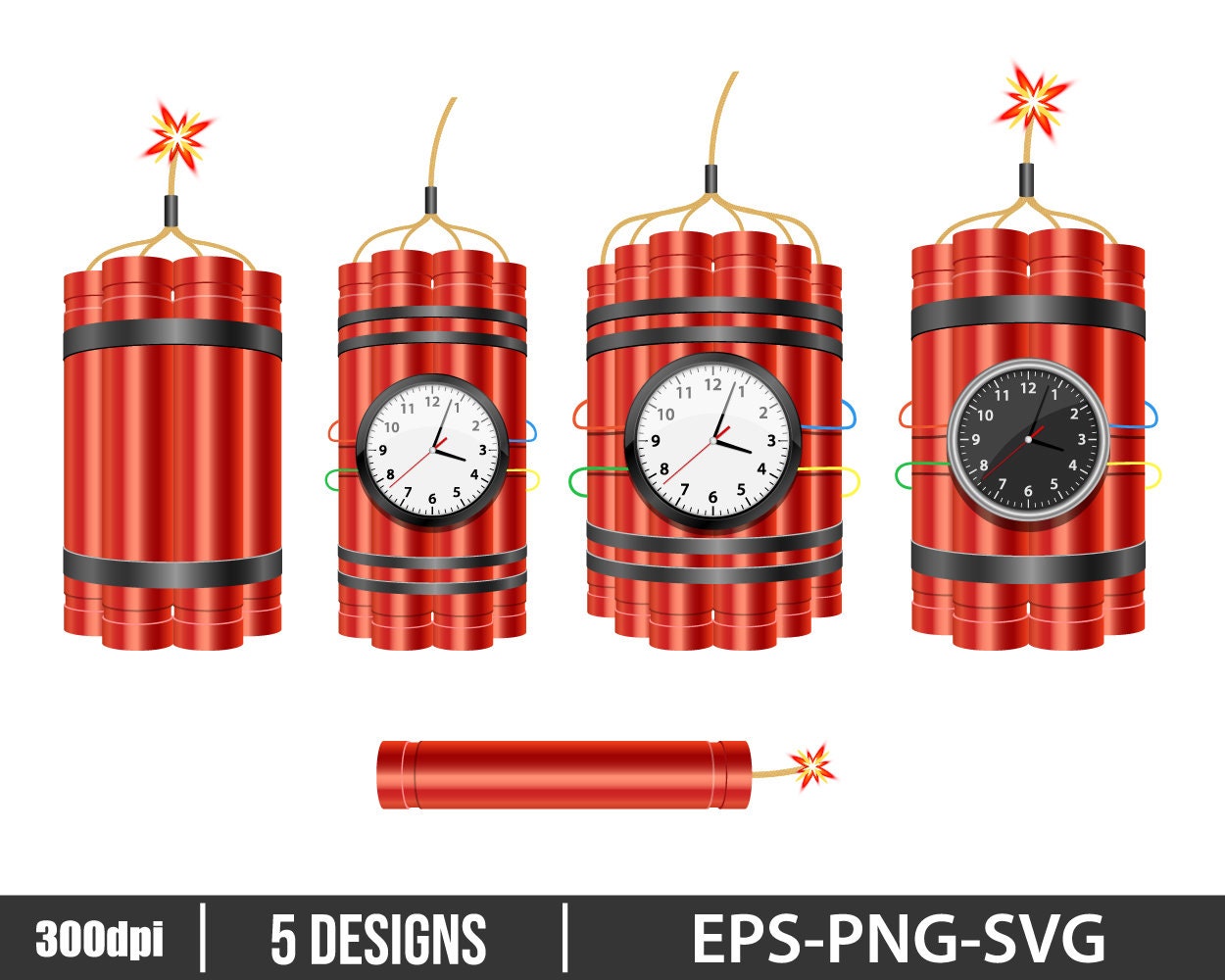 red dynamite pack with electric time bomb Stock Vector Image & Art