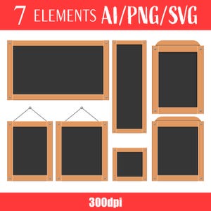 Chalkboard Menu Restaurant Sign Food Display Vector Art Kitchen Blackboard Eatery Decorative Clipart Digital Illustration Printable Graphics