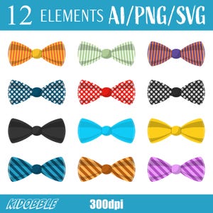 Illustrazione vettoriale di papillon, clipart di moda, design di abbigliamento formale, arte digitale, accessorio elegante, cravatta da sposa, grafica vettoriale, design stampabile, cravatta