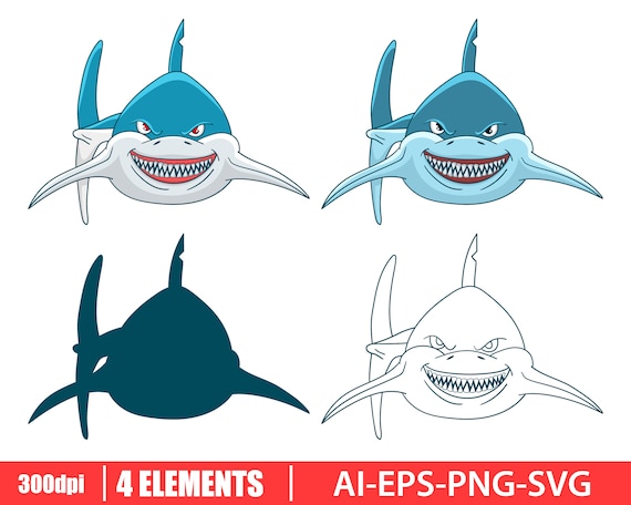Teacher's customizable stamp - Cartoon Shark | Zazzle