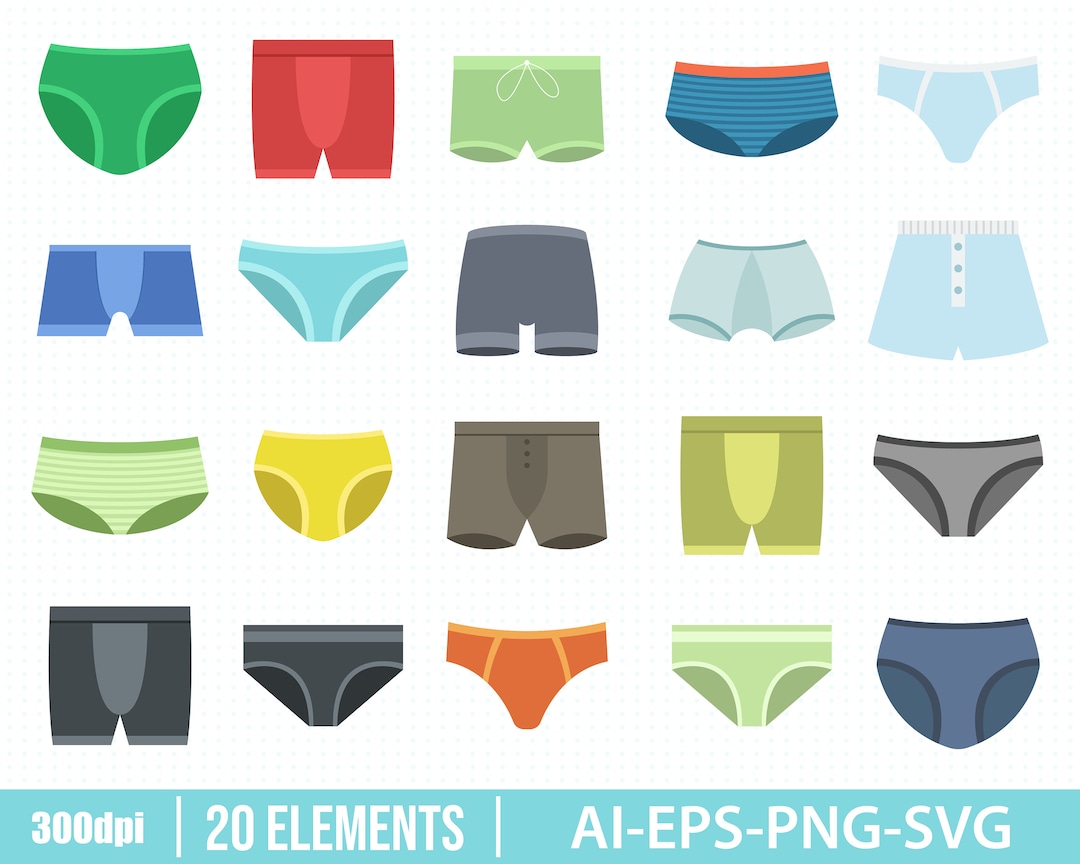 Men Underwear Clipart Vector Design Illustration. Underwear, Underpants