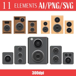 Audio Speaker Clipart Design Music Illustration Vector Digital Artwork Sound System Graphic Handdrawn Engraving Aesthetic Decor