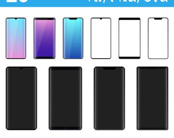 Smartphone Clipart Vektor Illustration digitaler Geräte Handy Illustration Smartphone Smartphone Design Digital Artwork Druckbar zum Downloaden