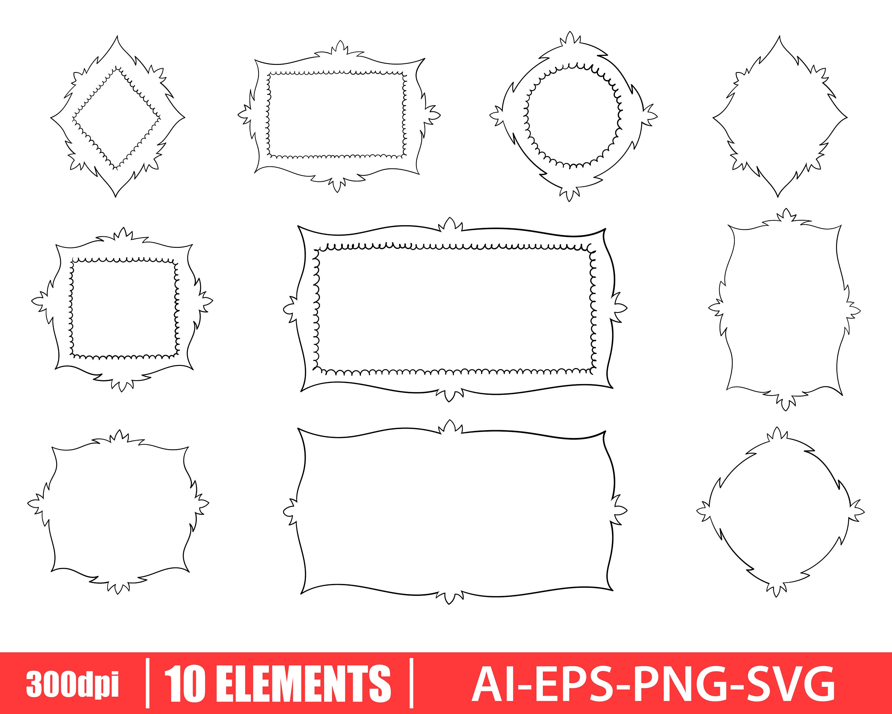 Simple Frame Vector Png