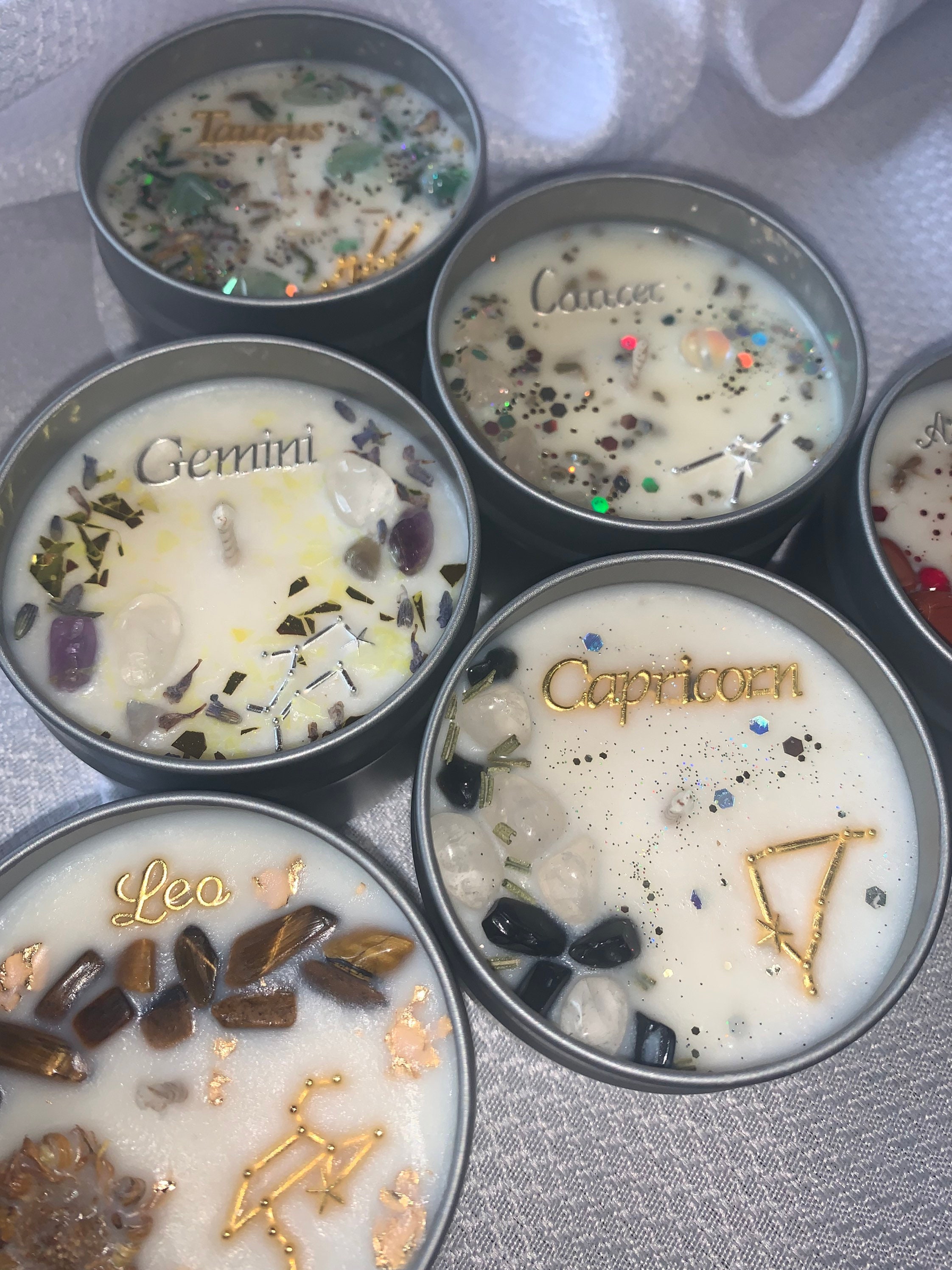 Zodiac Sign Candles Etsy