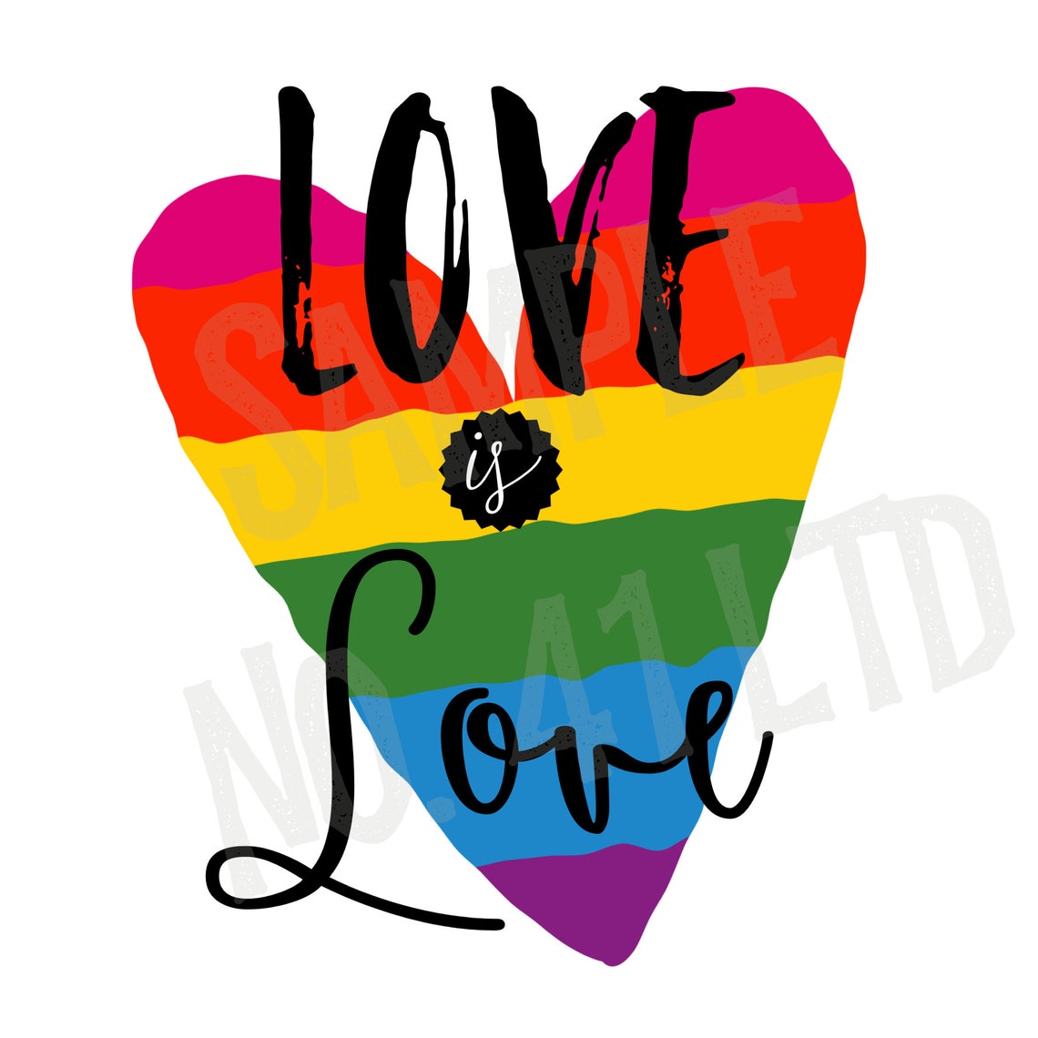 Love is Love Pride Celebrate LGBTQ Together No | Etsy