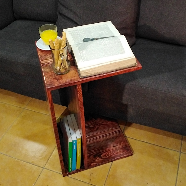 Multifunction Side Table / Auxiliary Sofa Side Table / Wooden Laptop Table / Living Room Table / Sofa End Table /C Shape Table /Coffee table