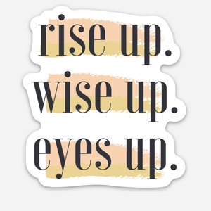 Rise Up Vinyl Sticker