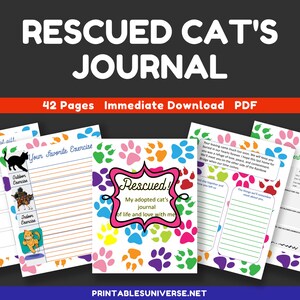 Rescued! My adopted cat’s journal of life and love with me, cat lovers, rescue cat journal, foster home, adoption to last day of life.