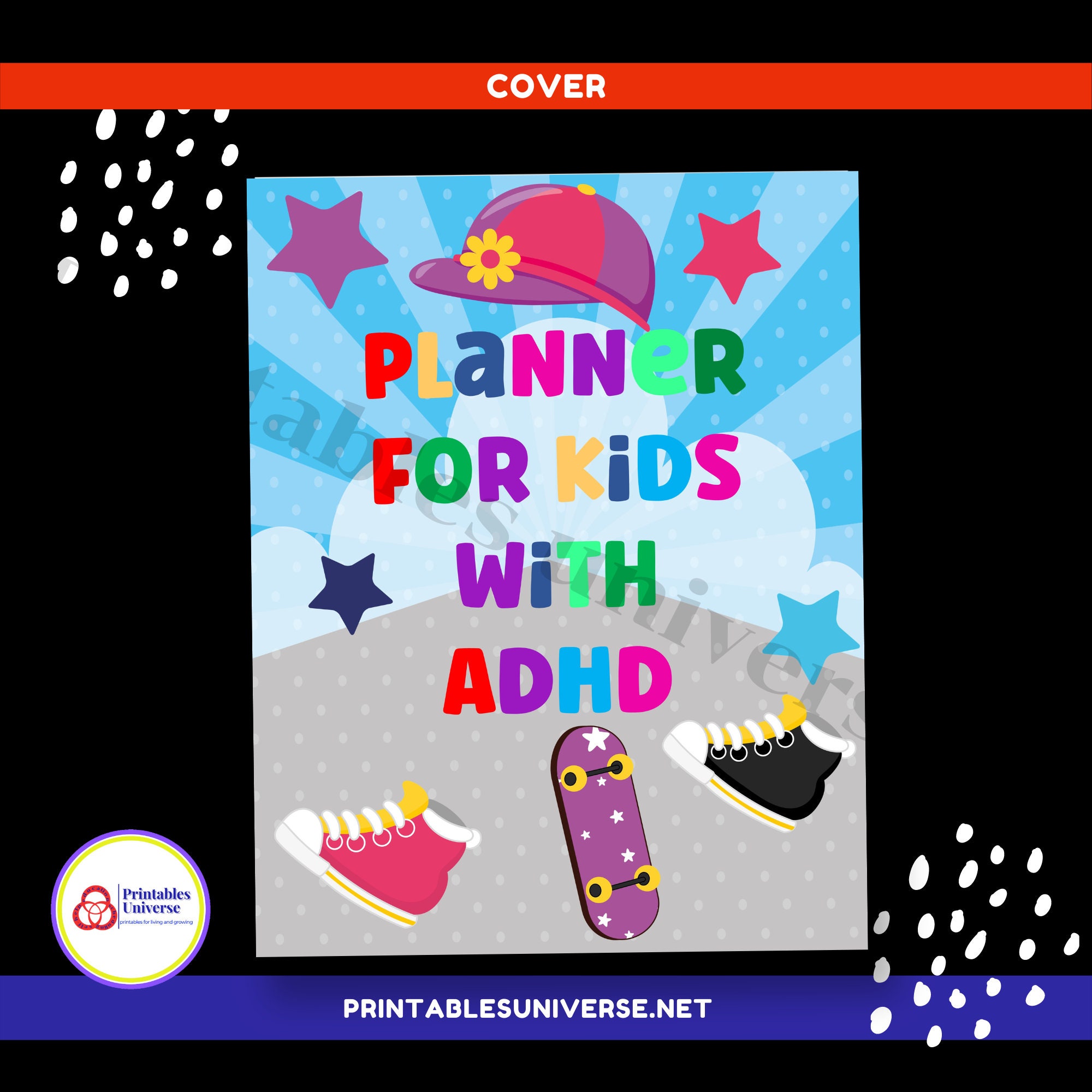 ADHD Planner for Kids, Printable School Planner, Monthly Planner Pages ...