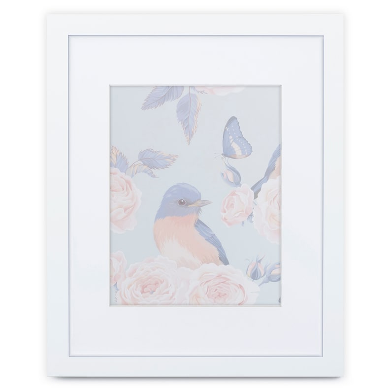 16x20 White Picture Frame Matted for 11x14 Print Etsy