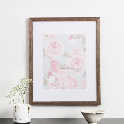 16x20 Picture Frame Brown Matted for 11x14 Photo Etsy