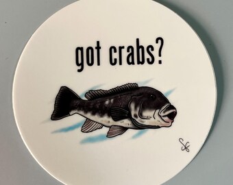 SMALL 2-inch Tautog sticker