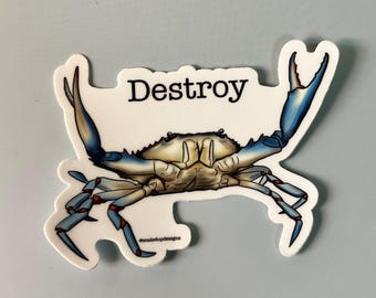 Blue crab magnet