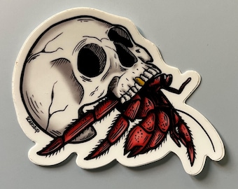 Hermit crab sticker
