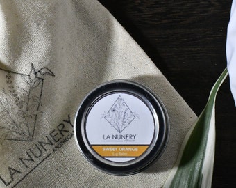 Baume à lèvres orange | Baume à lèvres biologique | Baume naturel pour les lèvres | Chapstick naturel