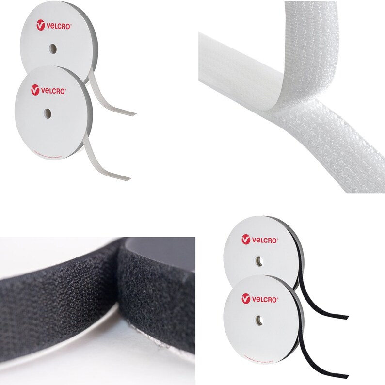 VELCRO® Brand SEW ON Hook & Loop Tape in White or Black 20mm Etsy