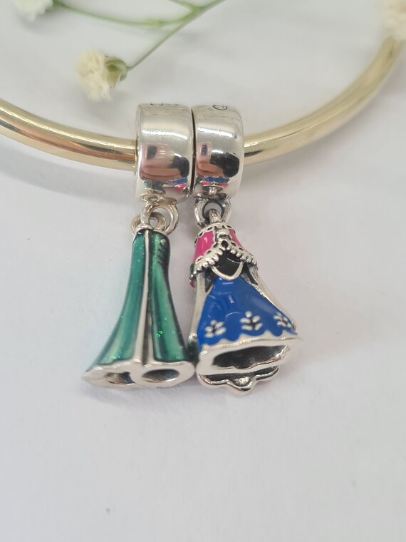 Pandora Disney Princess Elsa Anna Vestidos - Etsy España