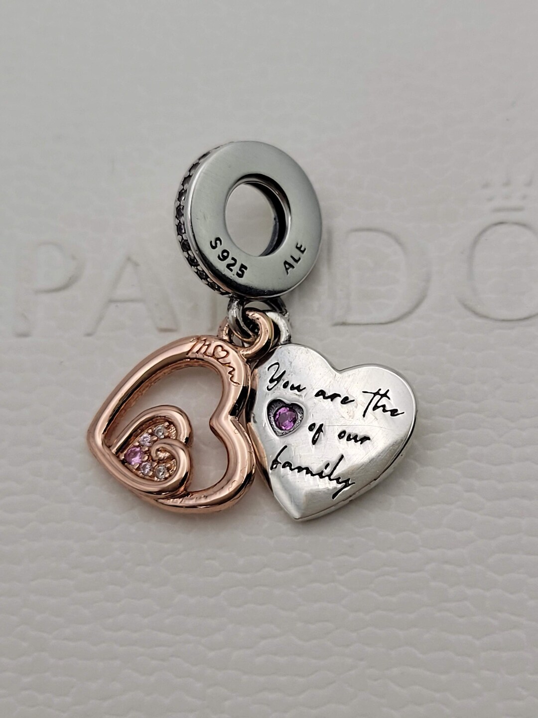 Pandora Mothers Day Charm Entwined Infinite Hearts Double Etsy