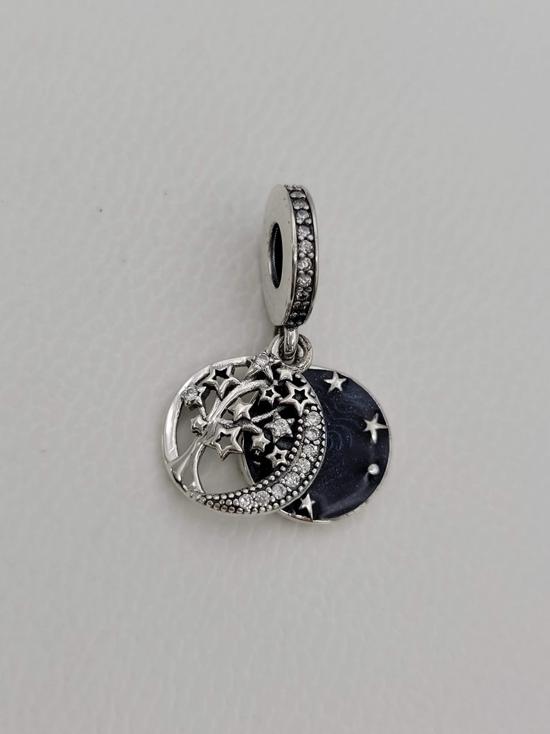 PANDORA Family Tree & Galaxy Moon Stars Dangle 799645C01 Etsy