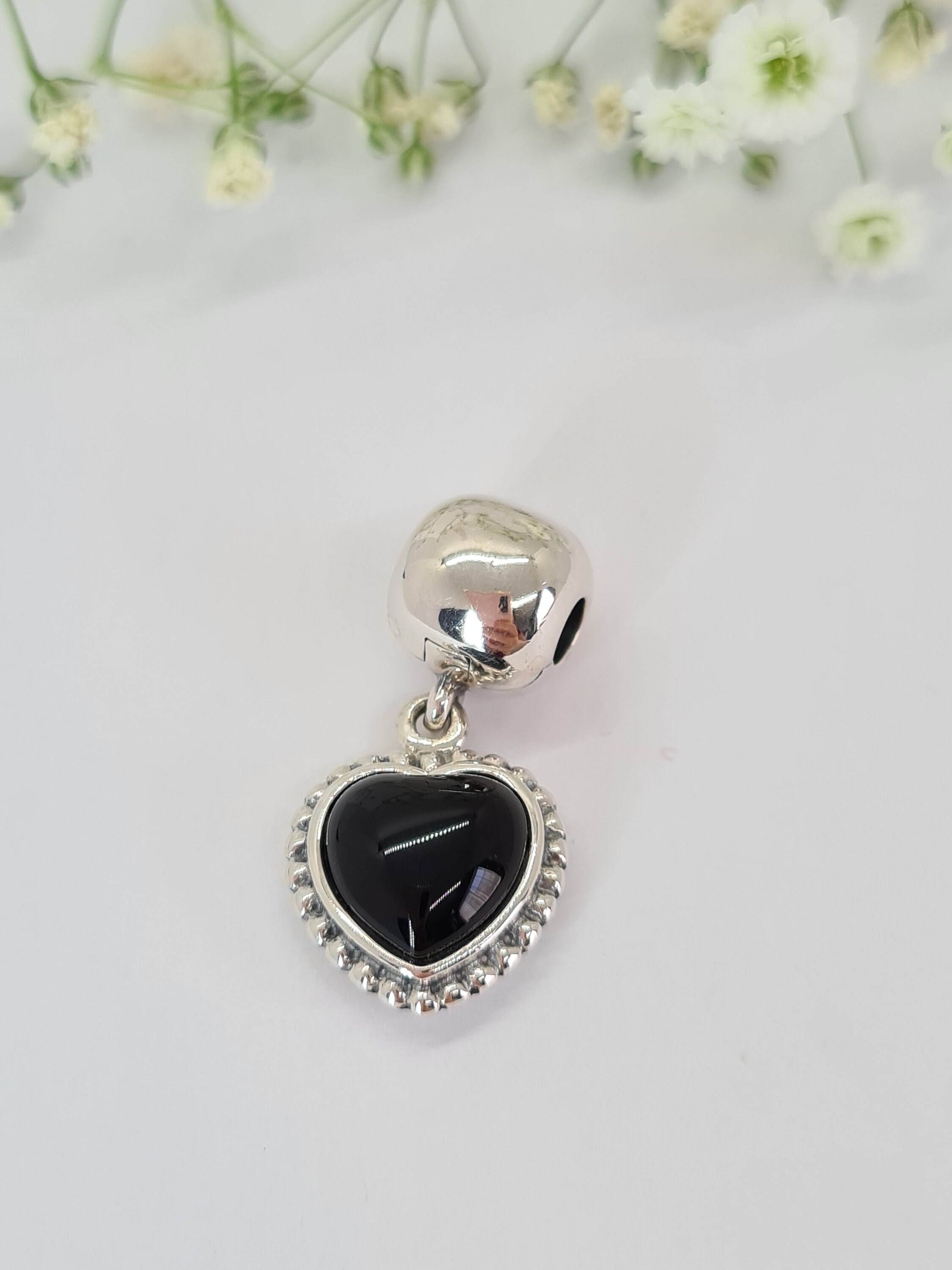Pandora Black Charm MI Amor ONYX Clip 