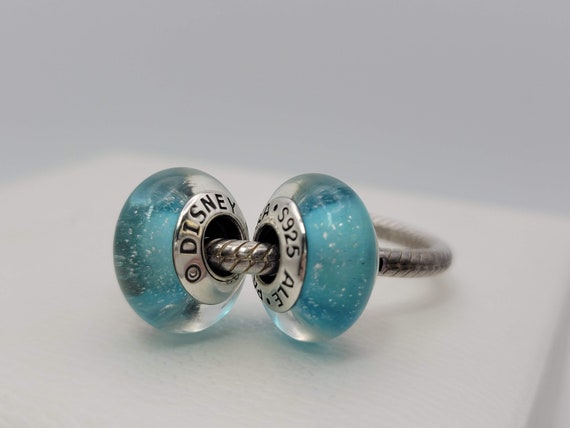 Auténtico Pandora Disney charm ELSA murano azul frozen de - Etsy España
