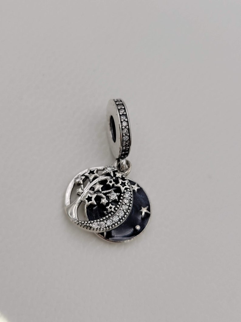 PANDORA Family Tree & Galaxy Moon Stars Dangle 799645C01 Etsy