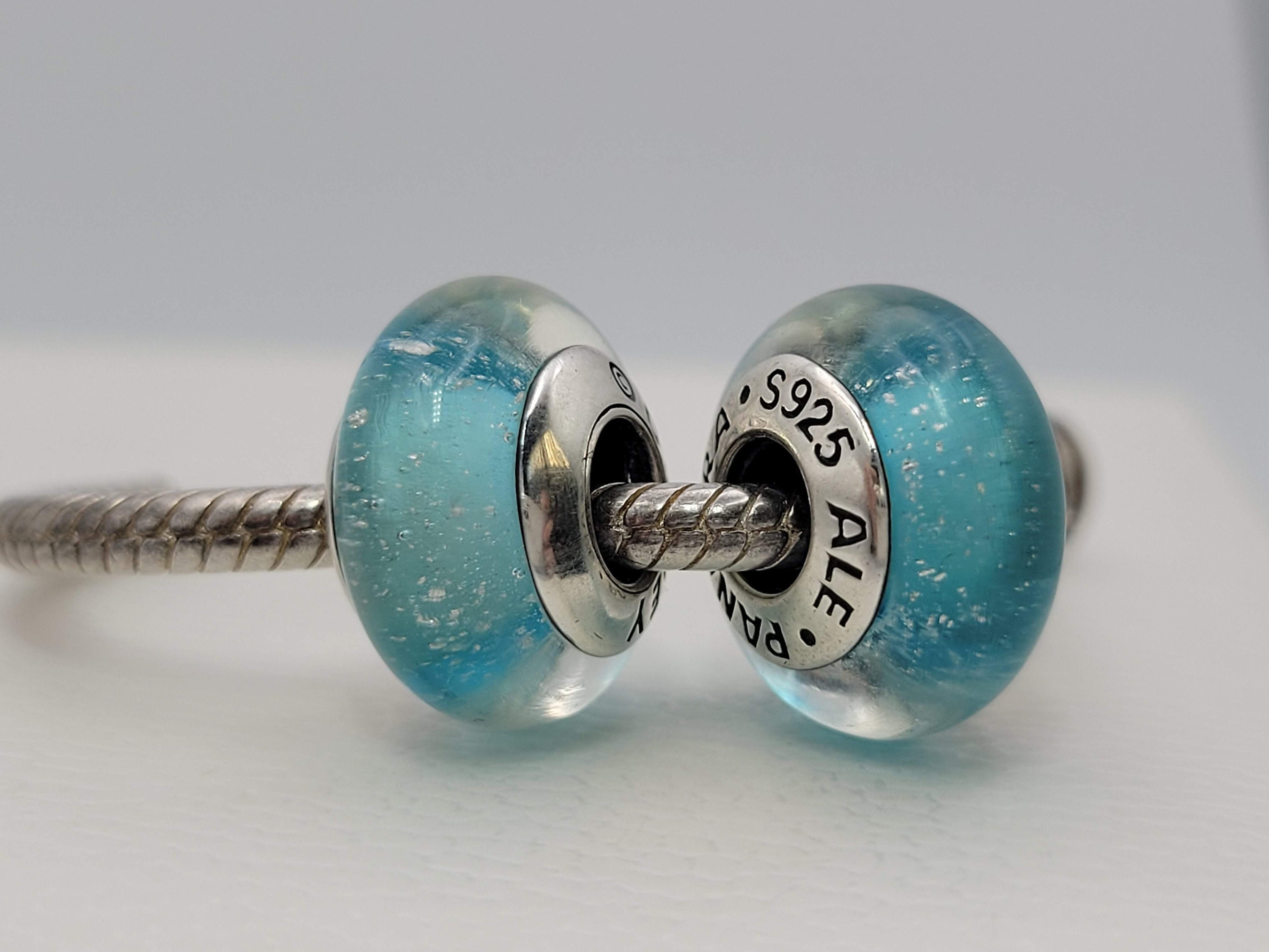 Auténtico Pandora Disney charm ELSA murano azul frozen de - Etsy España