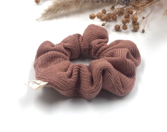 Scrunchie / scrunchie fine knit / hair tie made of fabric / scrunchie orange