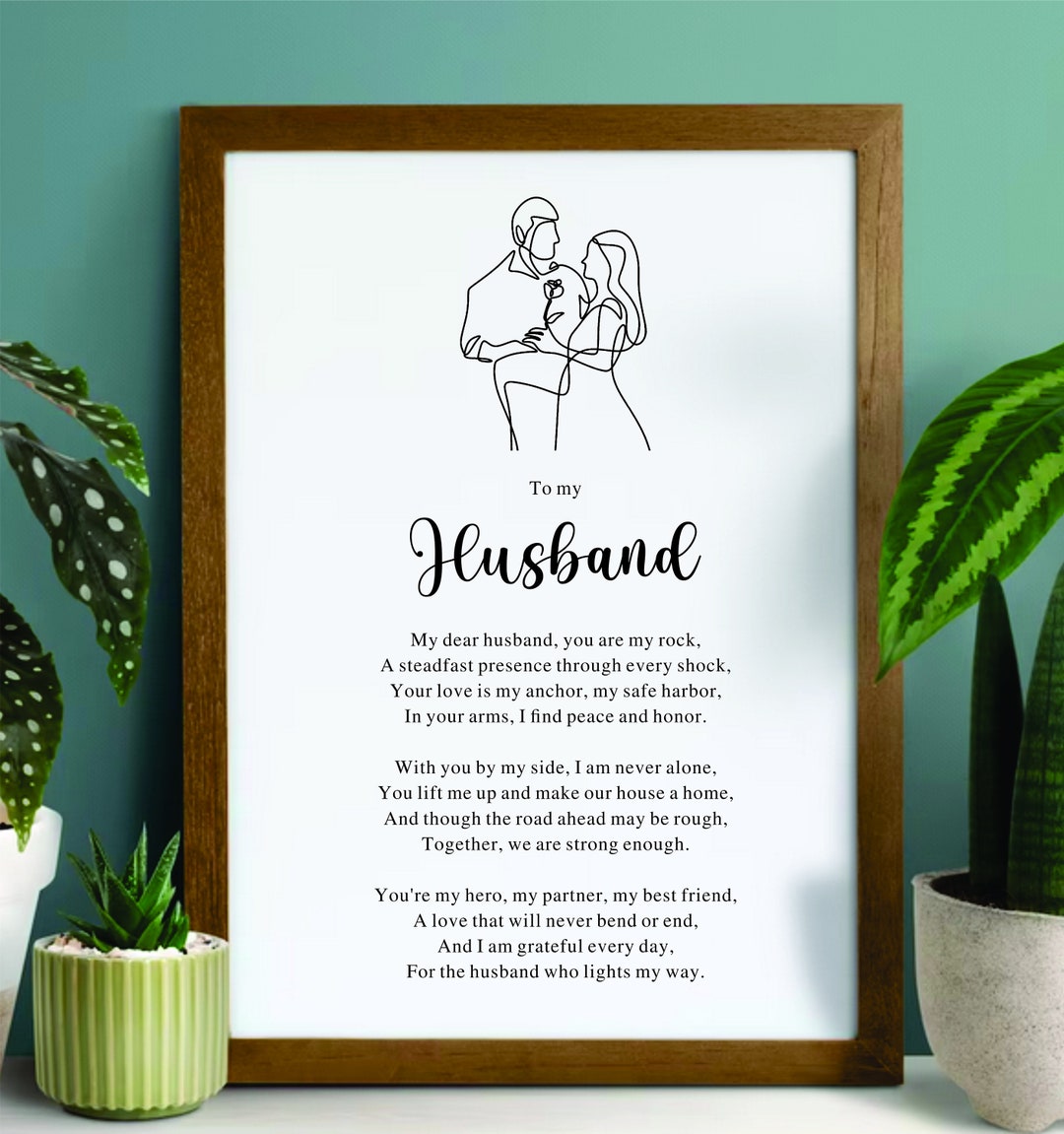 DIGITAL PRINT Poem Lover Husband Gift for Husband Print - Etsy