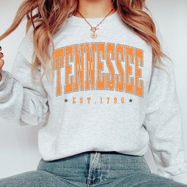Tennessee Football Sweatshirt | Tennessee Shirt | Tn Sweater | SEC Football Sweatshirt | College Sweater | Gift For College Student