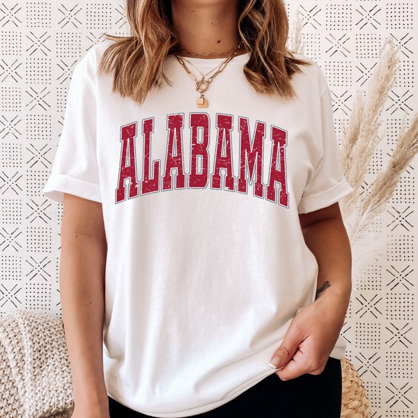 Retro Alabama Shirt | Varsity Letters | SEC Football Shirt | College Sweatshirt | Gift For College Student | Bama Shirt