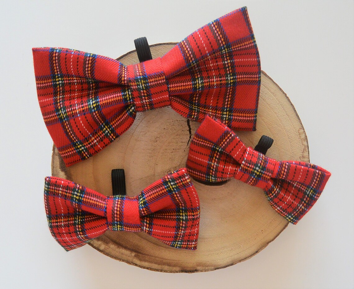 Tartan rote Krawatte für Katzen und Hunde Haustier Rahmen Etsy