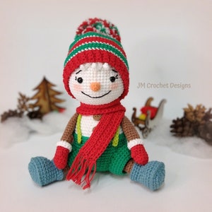 Jack the Snowman patroon/JM haak ontwerpen/Amigurumi patroon/PDF patroon/haak/breien/patroon