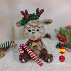 Drachenmuster, das Rentier/Amigurumi-Muster/PDF-Muster/Häkeln/Muster/Muster/Amigurumi-Muster/JM Crochet Designs