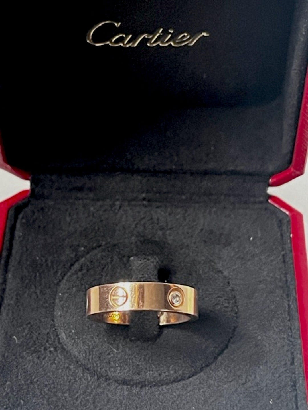 Cartier Love Ring YG 10号　#50 Vintage Cartier Love Ring in 18k Gold & Diamonds - Etsy Canada
