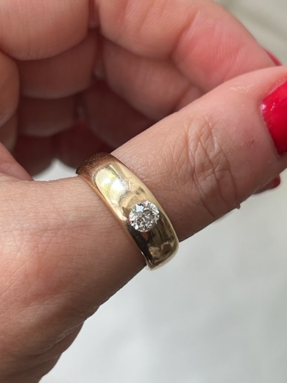 Vintage 14k Gold & Diamond Ring