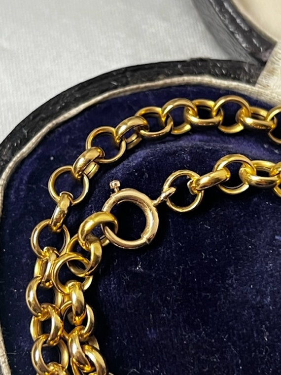 Vintage Italian 14k Gold Round Links Necklace - image 4