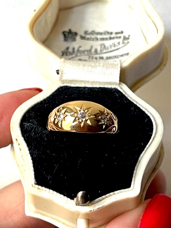 Antique Victorian 18k Gold Gipsy Ring