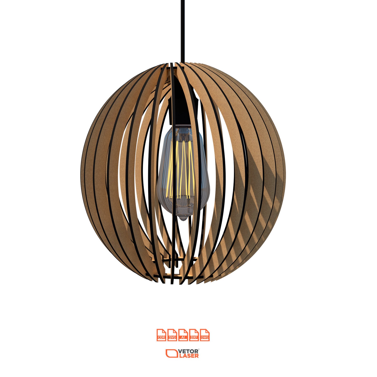 Laser Cut File Project Light Fixture DXF and SVG Files Etsy