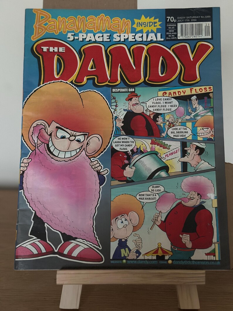 Dandy First Comic Inside Vintage Dandy Comic #3269 - 17th July 2004 - Etsy